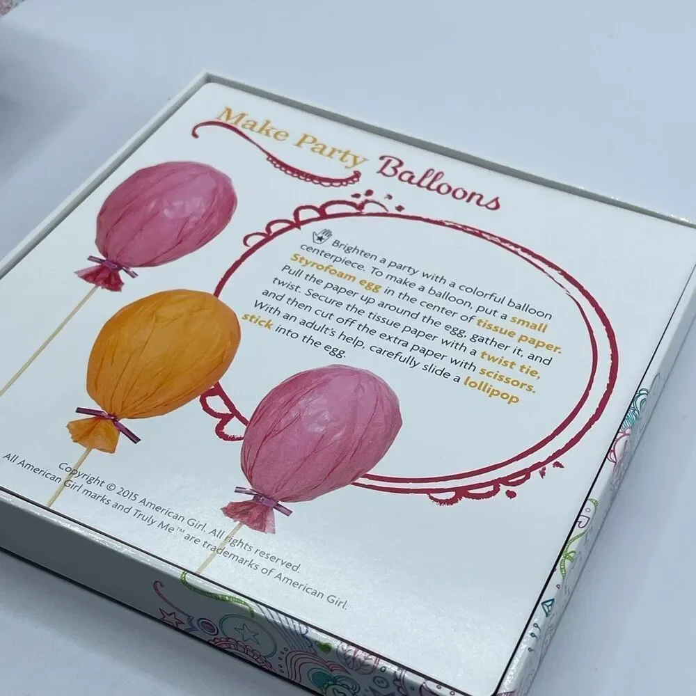 American Girl Doll Truly Me Activity Spinner Wheel Card Game Crafting Quiz